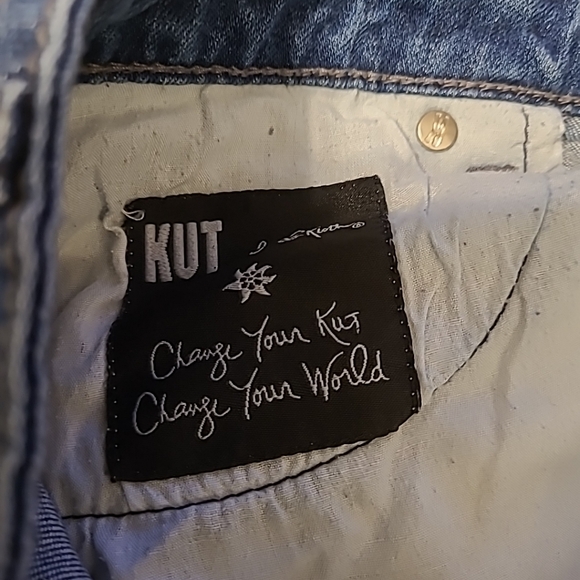 Kut From The Kloth Blue Dark Wash Jeans Size 8 EUC - Picture 12 of 13